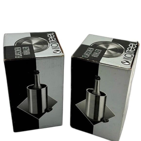Set of 2 Isosteel Stainless Steel Wine Bottle Coolers-NWOT - Picture 3 of 14
